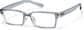 Angle view of Lunettes rectangulaires P278536 in Bleu thumbnail