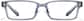 Front view of Lunettes rectangulaires P278536 in Bleu thumbnail