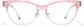 Front view of Cat-eye Glasses P283619 in Pink Clear Ombre thumbnail