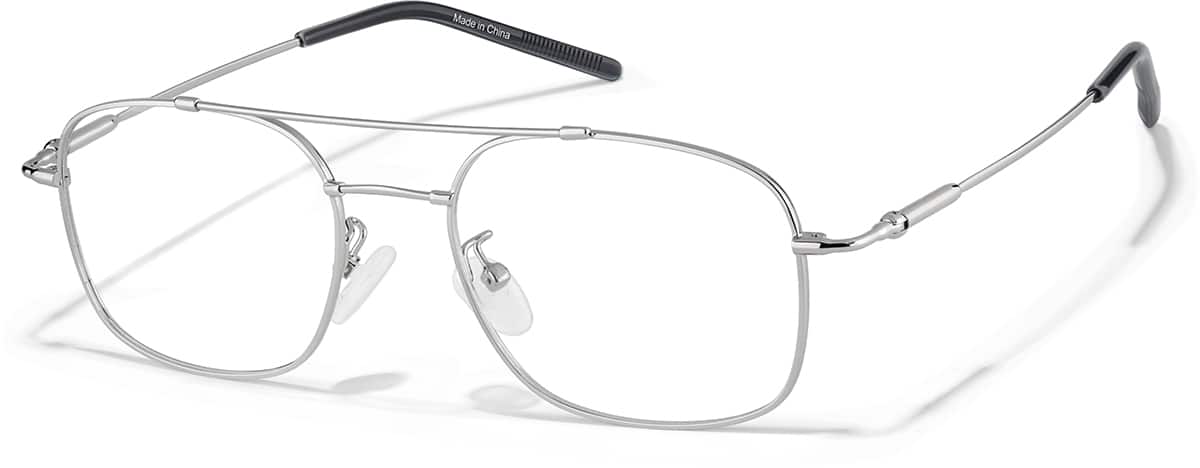 Silver Aviator Glasses #P312011 | Zenni Optical
