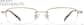 Front view of Rectangle Glasses P314614 in Gold thumbnail