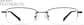 Front view of Rectangle Glasses P314621 in Black thumbnail