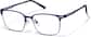 Angle view of Browline Glasses P3212036 in Navy thumbnail