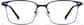 Front view of Browline Glasses P3212036 in Navy thumbnail