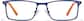 Front view of Rectangle Glasses P3212516 in Blue thumbnail
