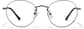 Front view of Round Glasses P3213212 in Gray thumbnail