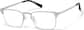 Angle view of Browline Glasses P3214711 in Silver thumbnail