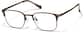 Angle view of Browline Glasses P3214815 in Brown thumbnail