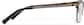 Side view of Browline Glasses P3215815 in Brown thumbnail