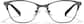 Front view of Browline Glasses P3215821 in Black thumbnail