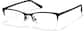 Angle view of Rectangle Glasses P3216621 in Black thumbnail