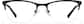 Front view of Rectangle Glasses P3216621 in Black thumbnail