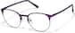 Angle view of Round Glasses P3216717 in Purple thumbnail