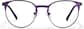 Front view of Round Glasses P3216717 in Purple thumbnail