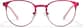 Front view of Round Glasses P3216718 in Red thumbnail