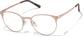 Angle view of Lentes redondos P3216719 in Oro rosa thumbnail