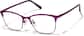 Angle view of Browline Glasses P3216817 in Purple thumbnail