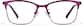 Front view of Browline Glasses P3216817 in Purple thumbnail