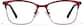Front view of Browline Glasses P3216818 in Red thumbnail