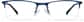 Front view of Rectangle Glasses P3217316 in Blue thumbnail