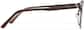 Side view of Browline Glasses P3218215 in Brown thumbnail