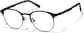 Angle view of Browline Glasses P3218221 in Black thumbnail