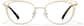 Front view of Cat-Eye Glasses P3218314 in Gold thumbnail