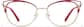 Front view of Cat-Eye Glasses P3218318 in Red thumbnail