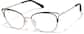 Angle view of Cat-Eye Glasses P3218321 in Black thumbnail