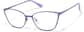 Angle view of Cat-Eye Glasses P3219517 in Purple thumbnail