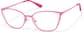 Angle view of Cat-Eye Glasses P3219527 in Pink thumbnail