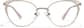 Front view of Lentes estilo ojo de gato P3225114 in Dorado thumbnail
