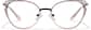 Front view of Lentes estilo ojo de gato P3225119 in Oro rosa y negro thumbnail