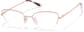 Angle view of Cat-Eye Glasses P3239119 in Rose Gold thumbnail