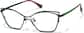Angle view of Cat-Eye glasses P3241921 in Black thumbnail