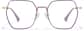 Front view of Geometric Glasses P3242117 in Eggplant thumbnail