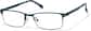 Angle view of Rectangle Glasses P325024 in Forest Green thumbnail