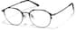 Angle view of Round Glasses P327912 in Graphite thumbnail