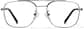 Front view of Aviator Glasses P328112 in Gray thumbnail