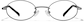 Front view of Oval Glasses P366812 in Gunmetal Gray thumbnail