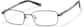Angle view of Rectangle Glasses P376112 in Gray thumbnail