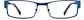 Front view of Rectangle Glasses P408516 in Blue thumbnail