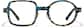 Front view of Geometric Glasses P4411935 in Brown and Blue Tortoiseshell thumbnail