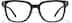 Square Glasses P4413021 in Black