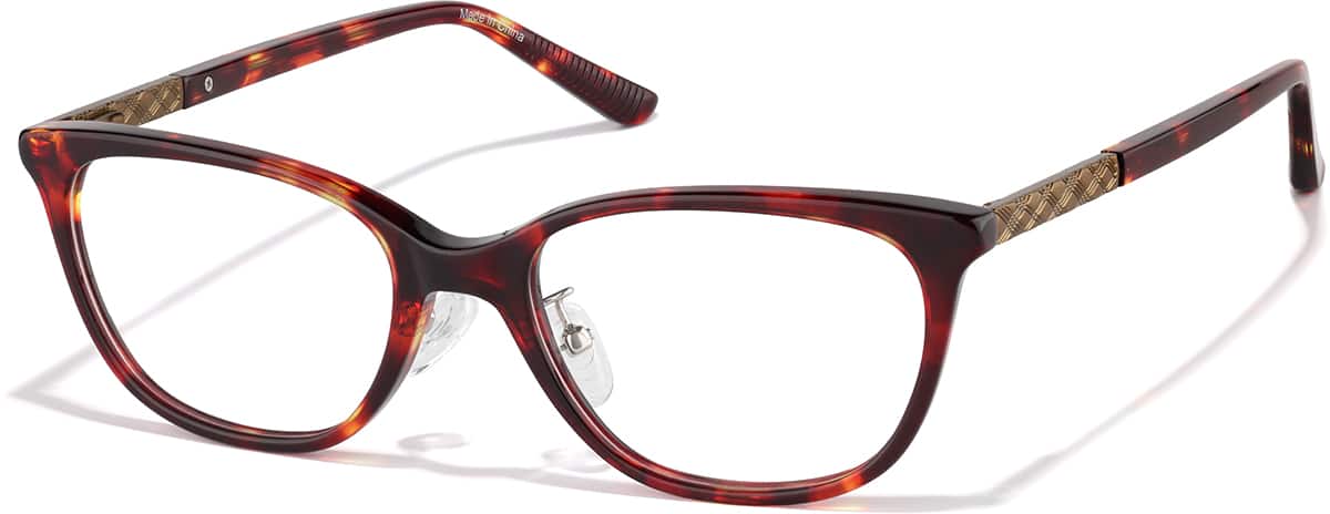 Tortoiseshell Rectangle Glasses #P4413125 | Zenni Optical