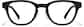 Front view of Round Glasses P4415321 in Black thumbnail