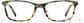 Front view of Rectangle Glasses P4417324 in Green Tortoiseshell thumbnail