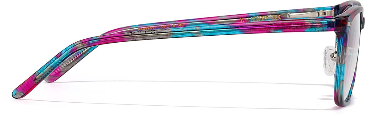 Side view of Rectangle Glasses P4418017 in Cosmic