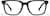 Front view of Square Glasses P4419621 in Black thumbnail