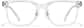 Front view of Square Glasses P4419623 in Clear thumbnail